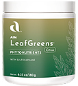 Powerful Green Nutrition with Barley Leaf juice concentrate, kale leaf powder, arugula leaf powder, Swiss chard leaf powder, broccoli sprout powder, natural citrus flavor. 